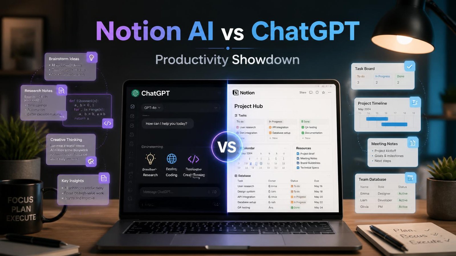 Notion AI vs ChatGPT: Productivity Showdown notion ai vs chatgpt productivity showdown