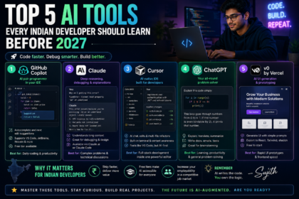top 5 ai tools every indian developer should learn before 2027